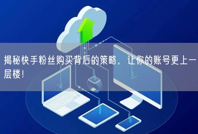 揭秘快手粉丝购买背后的策略,让你的账号更上一层楼!