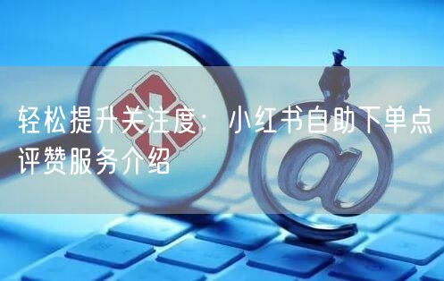 轻松提升关注度:小红书自助下单点评赞服务介绍