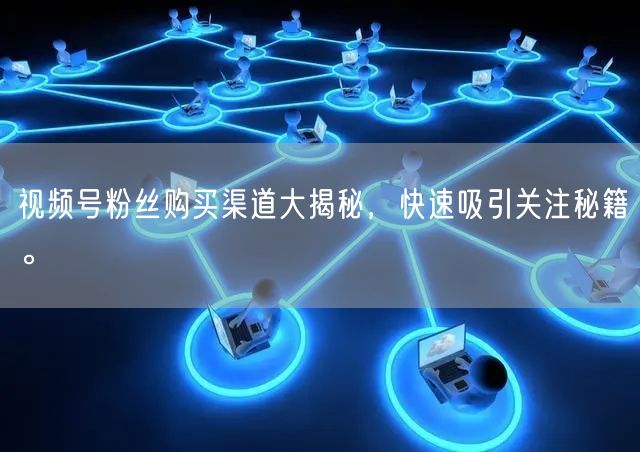 视频号粉丝购买渠道大揭秘,快速吸引关注秘籍。