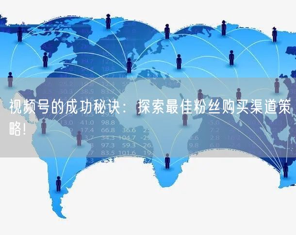 视频号的成功秘诀:探索最佳粉丝购买渠道策略!