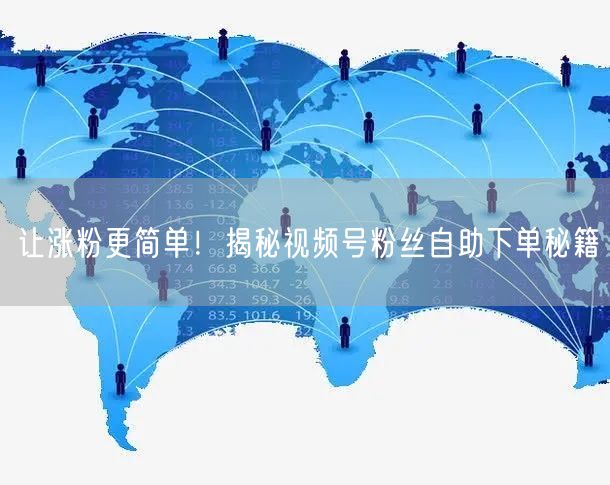 让涨粉更简单!揭秘视频号粉丝自助下单秘籍