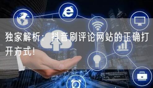 独家解析:抖音刷评论网站的正确打开方式!